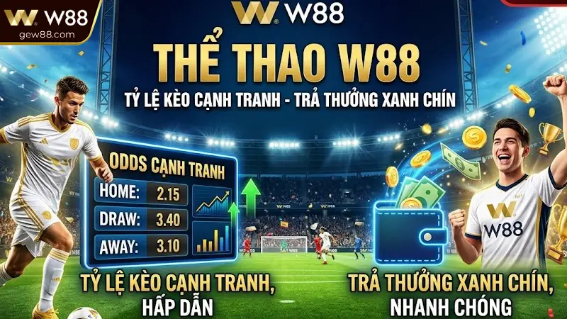 Thể Thao W88 Đa Dạng Sảnh Cược – Đáp Ứng Mọi Phong Cách Chơi