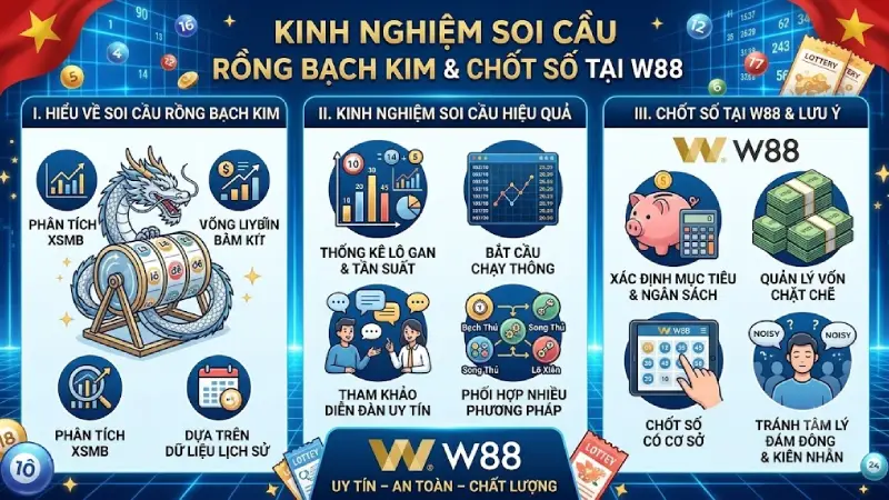 Soi Cầu Rồng Bạch Kim Chốt Số tại W88